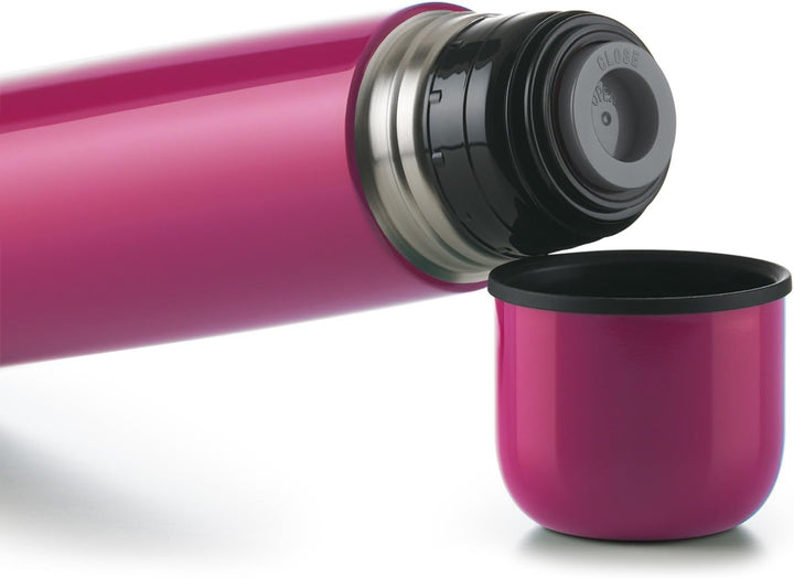 Blumtal Thermoskanne für unterwegs, BPA-frei, Thermobecher, doppelwandige Isolierung, Edelstahlbeche