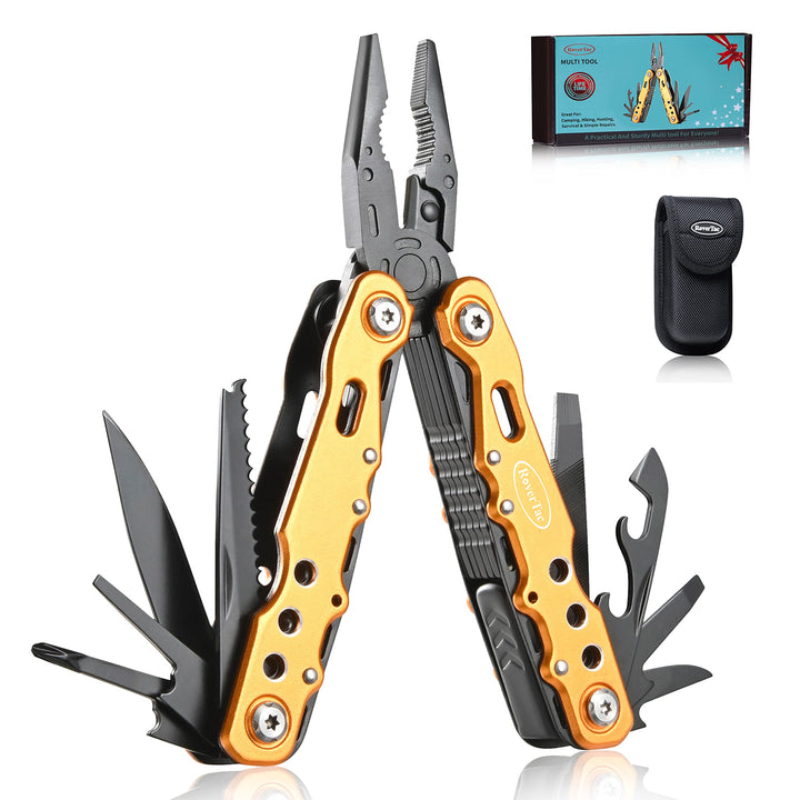 Geschenke für Papa Ehemann Freund: Geburtstagsgeschenke für Männer Ihn 14 in 1 Multitool Taschenmess