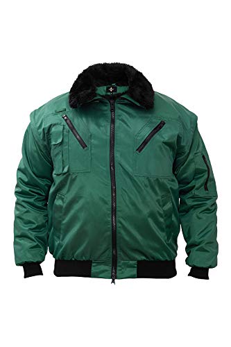 Korntex Pilotenjacke Arbeitsjacke Wasserdicht Winddicht Grün - M M Grün, M Grün