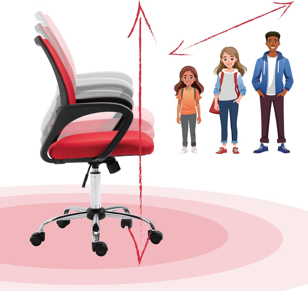 SVITA Cydney Kinder Schreibtischstuhl Bürostuhl Netzbezug Drehstuhl Stuhl Schreibtisch Indoor Kinder
