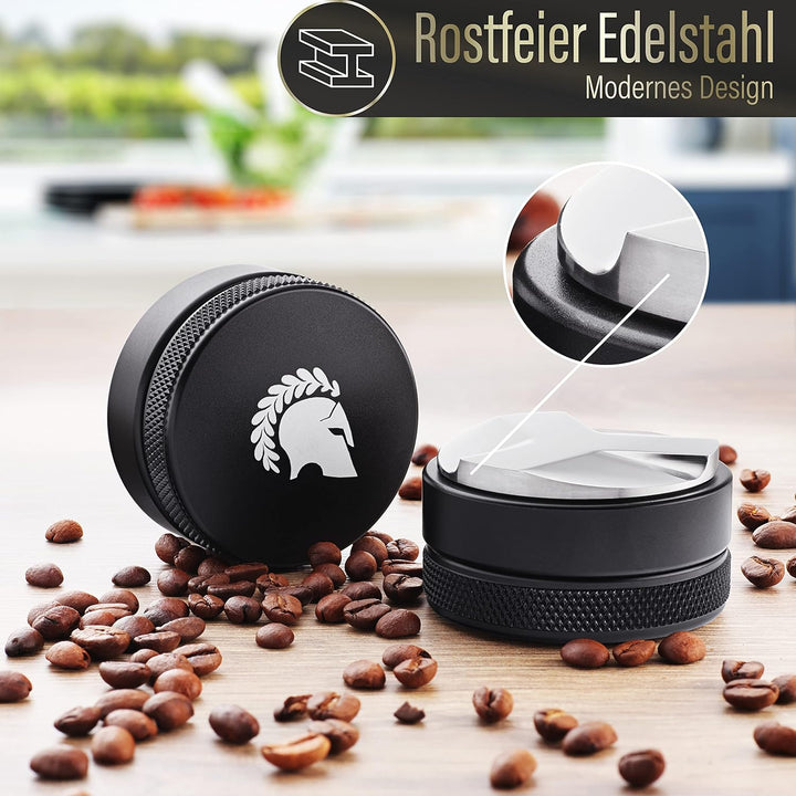 Barista Legends® distributor Edelstahl höhenverstellbar - Leveler Tool für perfektes Kaffeemehl im S