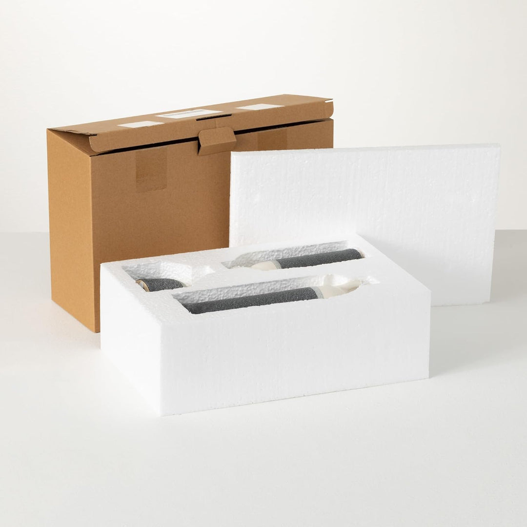 Sullivans Modern Farmhouse CM2945 Keramikkännchen, zweifarbig, Schwarz und Weiss, 3 Stück, 10,2 cm,