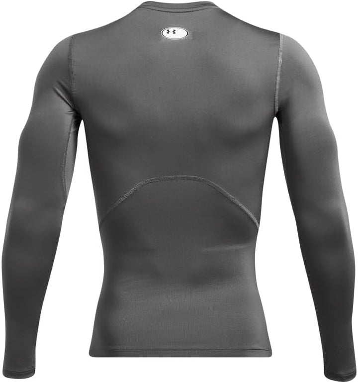 Under Armour HeatGear Kompressions-Langarm-T-Shirt für Herren Grauweiss XS, Grauweiss XS