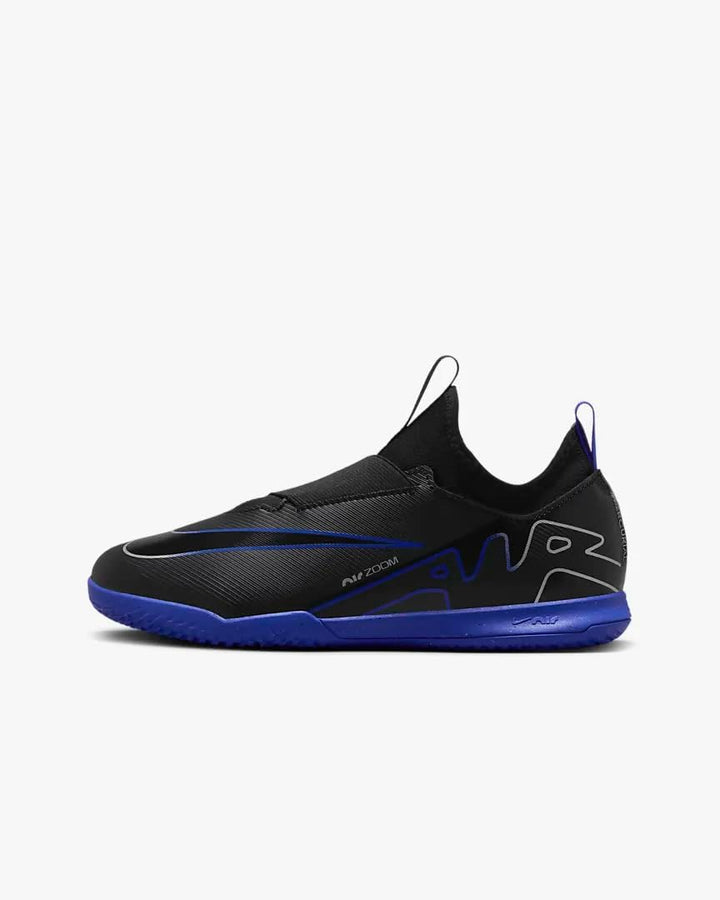 Nike Unisex Kinder Jr Zoom Vapor 15 Academy Ic Fussballschuh 27.5 EU Black Chrome Hyper Royal, 27.5