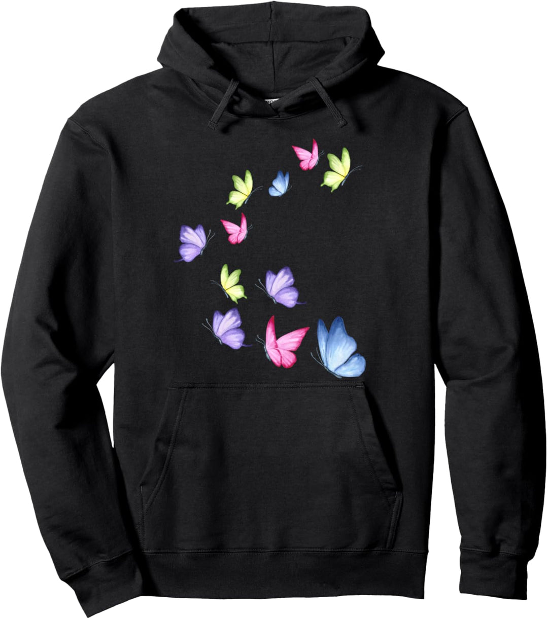 Schöner Schmetterling für Mädchen Bunte Schmetterlinge Pullover Hoodie