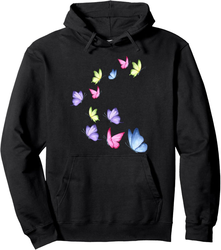 Schöner Schmetterling für Mädchen Bunte Schmetterlinge Pullover Hoodie
