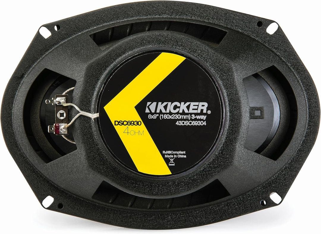 KICKER 43DSC69304 6x9 Zoll Triax-LS Schwarz Nur ein Paar, Nur ein Paar