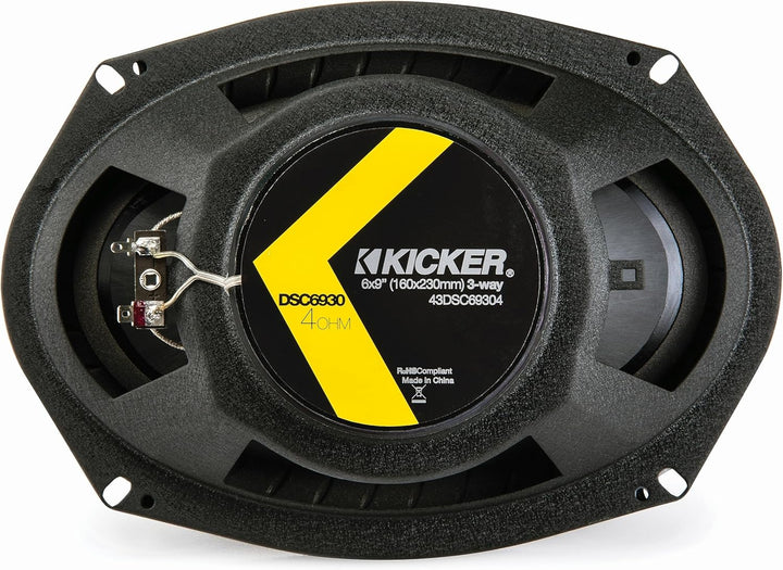 KICKER 43DSC69304 6x9 Zoll Triax-LS Schwarz Nur ein Paar, Nur ein Paar