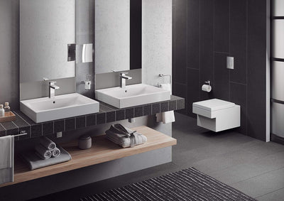 Grohe Essentials Cube Handtuchring, 24 Eckig Einzeln, Eckig Einzeln