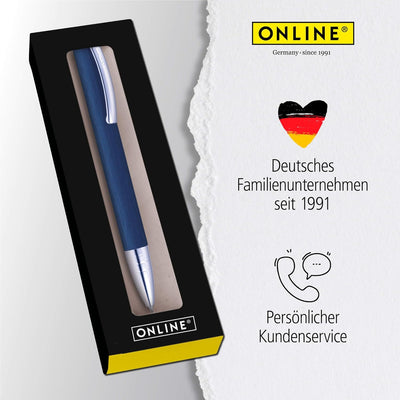 ONLINE Kugelschreiber Vision Blue I Drehkugelschreiber mit Standard Grossraummine in Strichstärke M,