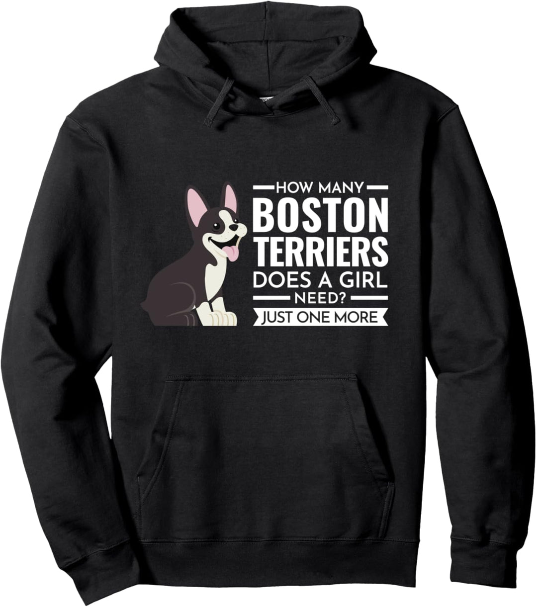 Wie viele Boston-Terriers-Mädchen-Boston-Terrier Pullover Hoodie