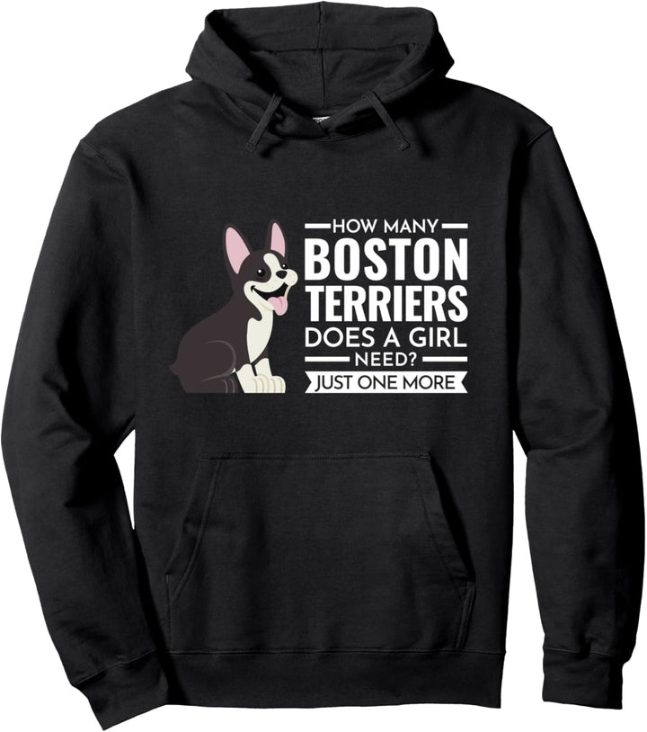 Wie viele Boston-Terriers-Mädchen-Boston-Terrier Pullover Hoodie