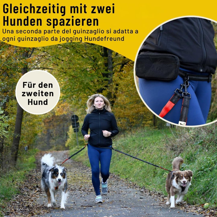 Hundefreund Bungeeteil für Joggingleine | Verlängerung für Hundeleine | Ersatzleine mit elastischem