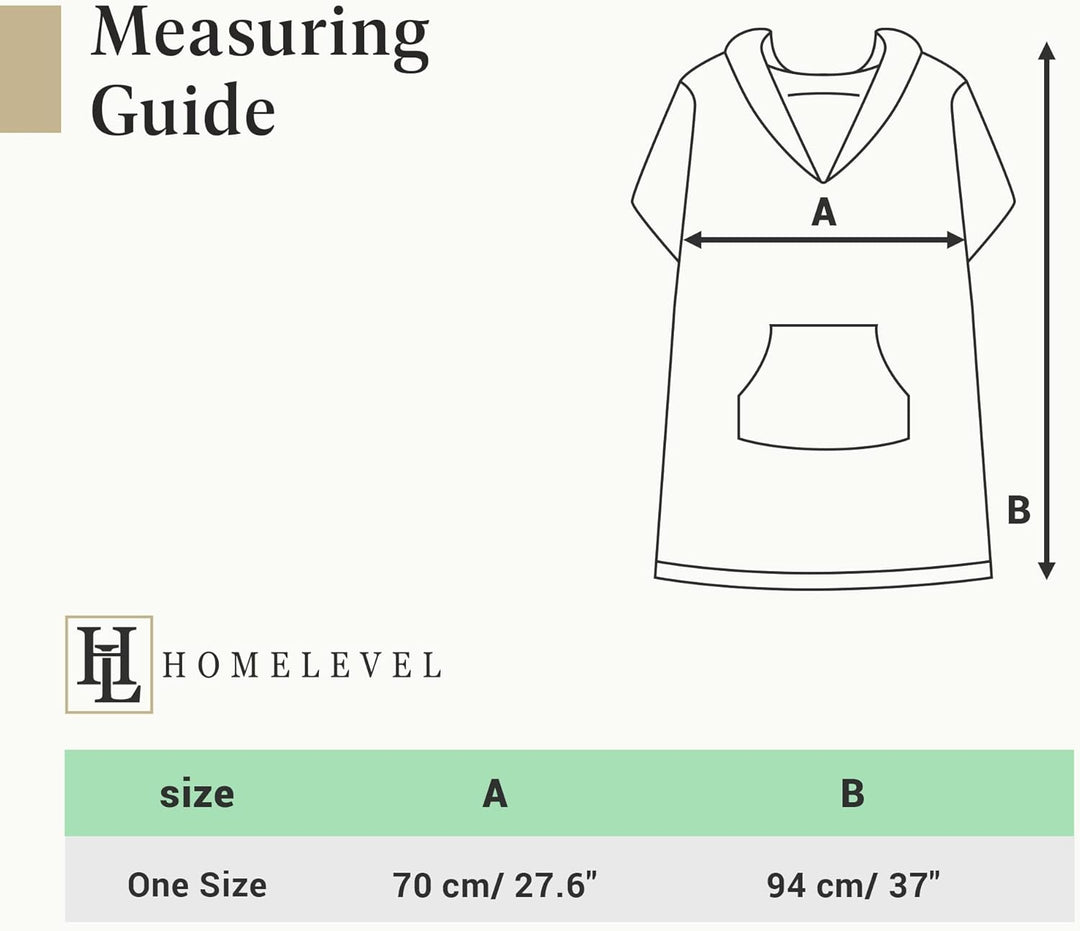 HOMELEVEL Badeponcho für Kinder und Teenager - Poncho Handtuch für Strand Schwimmbad - Surfponcho mi