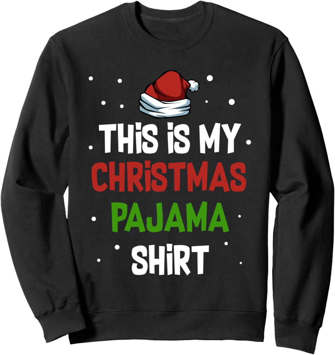 This Is My Christmas Pajama Weihnachtsbaum Winter Advent Sweatshirt