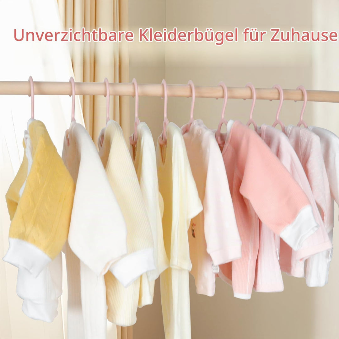 ManGotree Baby Kleiderbügel für Kinderzimmer Kleiderschrank, 28cm-36.8cm Einstellbare Anti-Rutsch-Ki