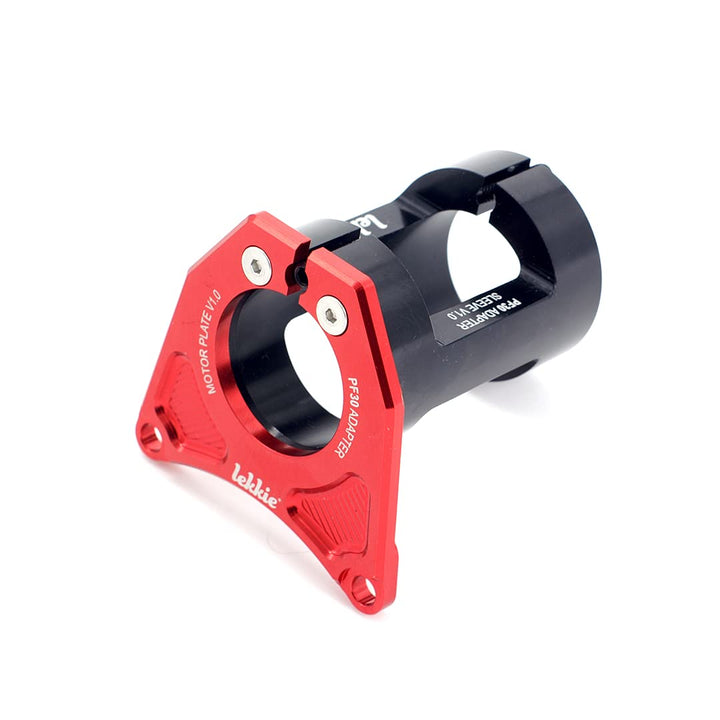 windmeile | Lekkie PF30 Adapter Kit, Rot, für Bafang BBS01/02/HD, zum Einbau der Lekkie Kurbeln bei