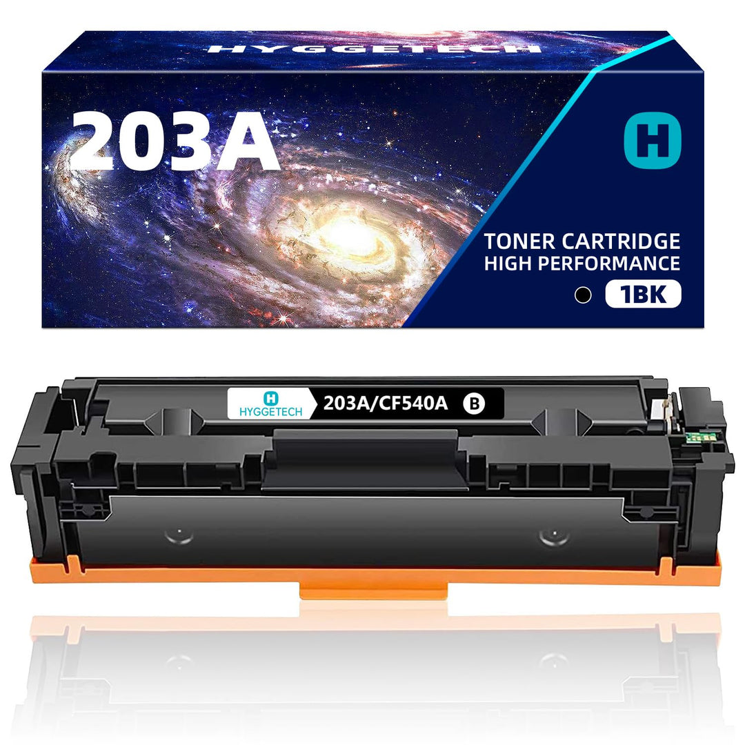 Hyggetech 203A CF540A Kompatibler Toner Ersatz für HP 203A CF540A Toner für HP Colour Laserjet Pro M
