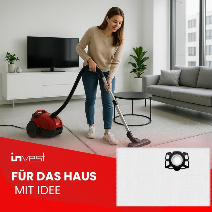 Invest - Staubsaugerbeutel, Beutel kompatibel mit Kärcher 2.863-314.0, SE 4001, SE 4002, WD 2 Plus,