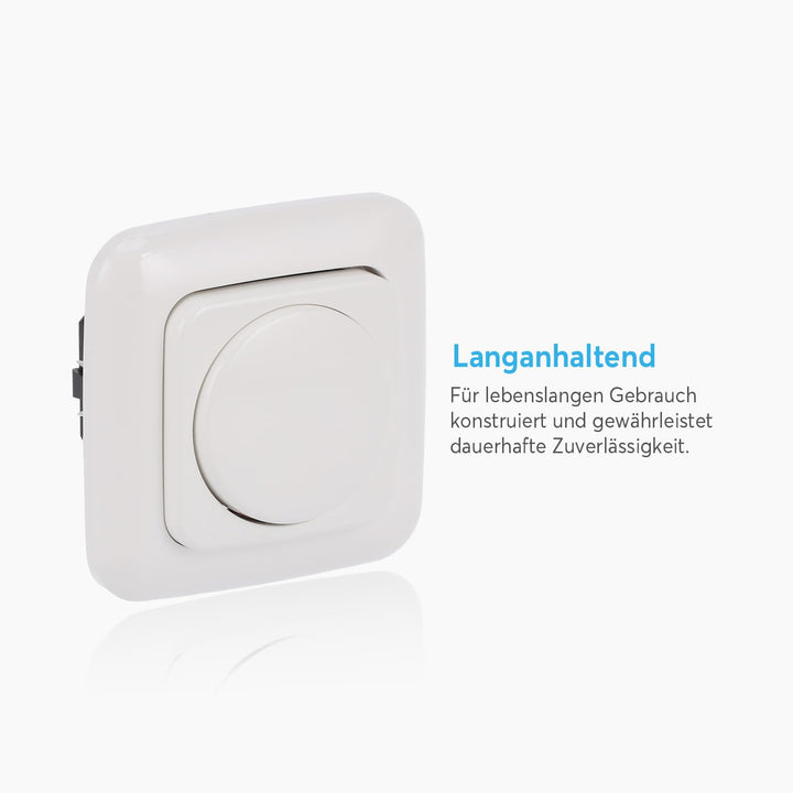 BUSCH-JÄGER, LED-Drehdimmer (LED Dimmer) 6523 U-102 (6523U 102) 6523U102 mit Zentralscheibe 2115-214