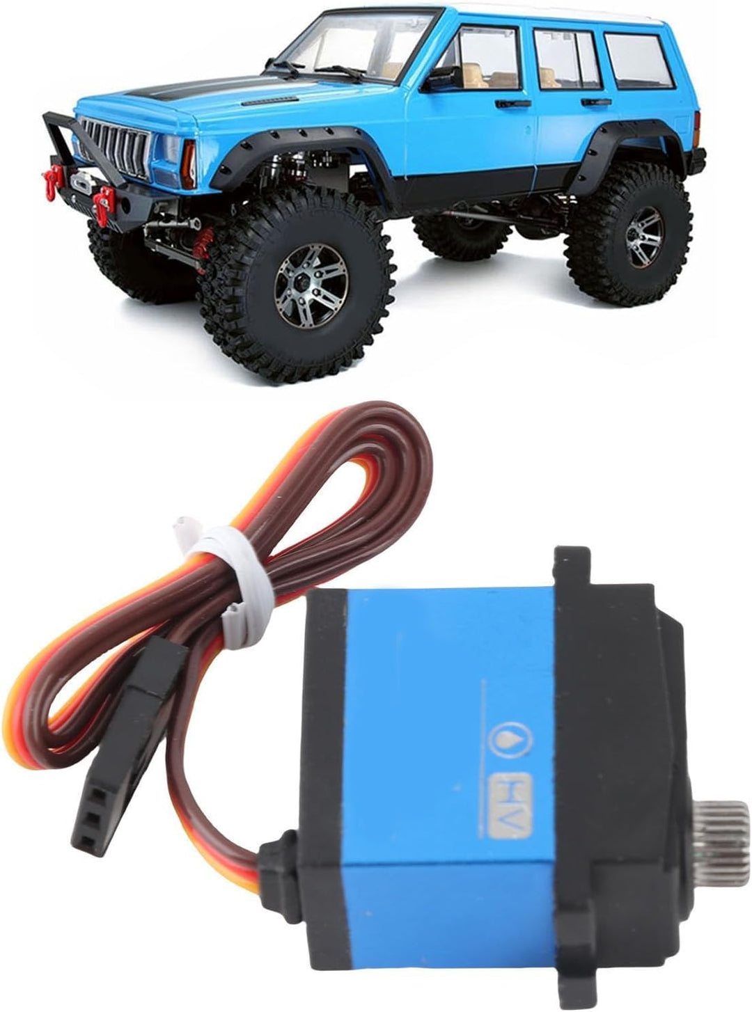 Digitales Servo, 7 Kg Schaltgetriebe Wasserdichtes Servo für Traxxas 1/18 TRX4M RC Ferngesteuertes A