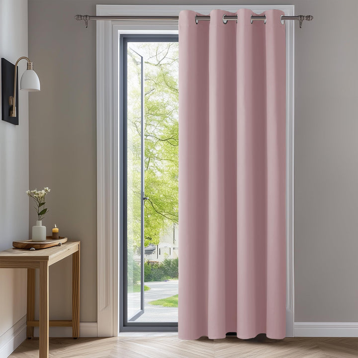 Deconovo Blickdicht Gardinen mit Ösen für Schlafzimmer Thermogardine Kälteschutz Vorhang Blickdicht,