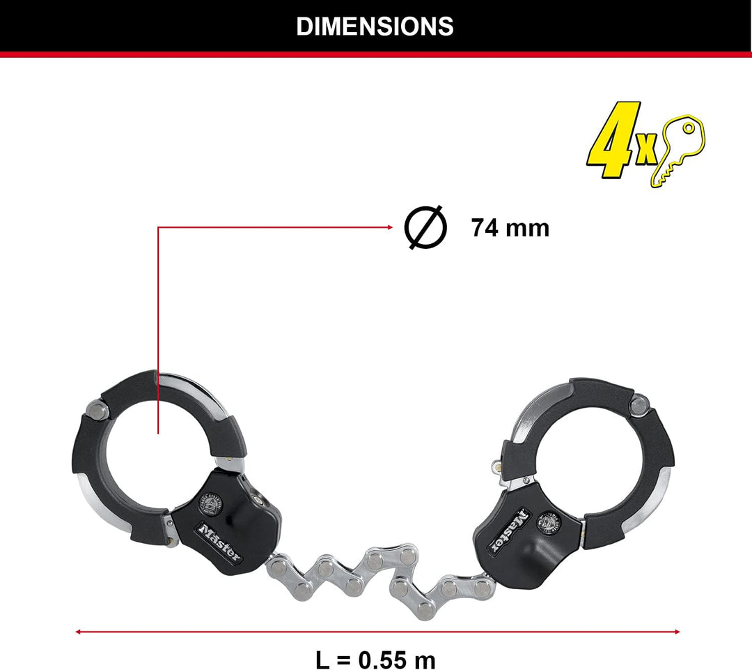 Master Lock zertifiziert und patentierte E Scooter Schloss, Handschellenschloss, Fahrradschloss, 55