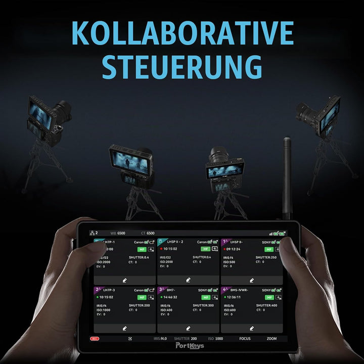 Portkeys BM7IIDS Kabellose Kontrolle Field Kamera Monitor 7" Touchscreen 3G SDI 3D LUT 2200Nit 10bit