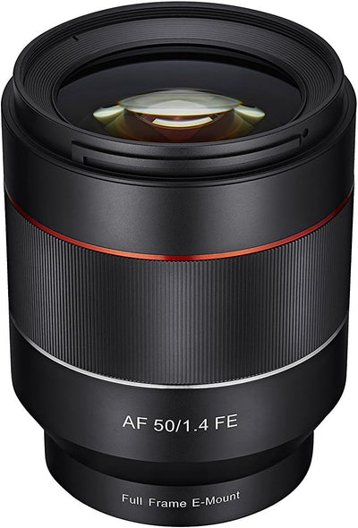 Samyang 50/1,4 Objektiv DSLR Autofokus Sony E Vollformat Fotoobjektiv Lichstärke F1.4, Porträtobjekt