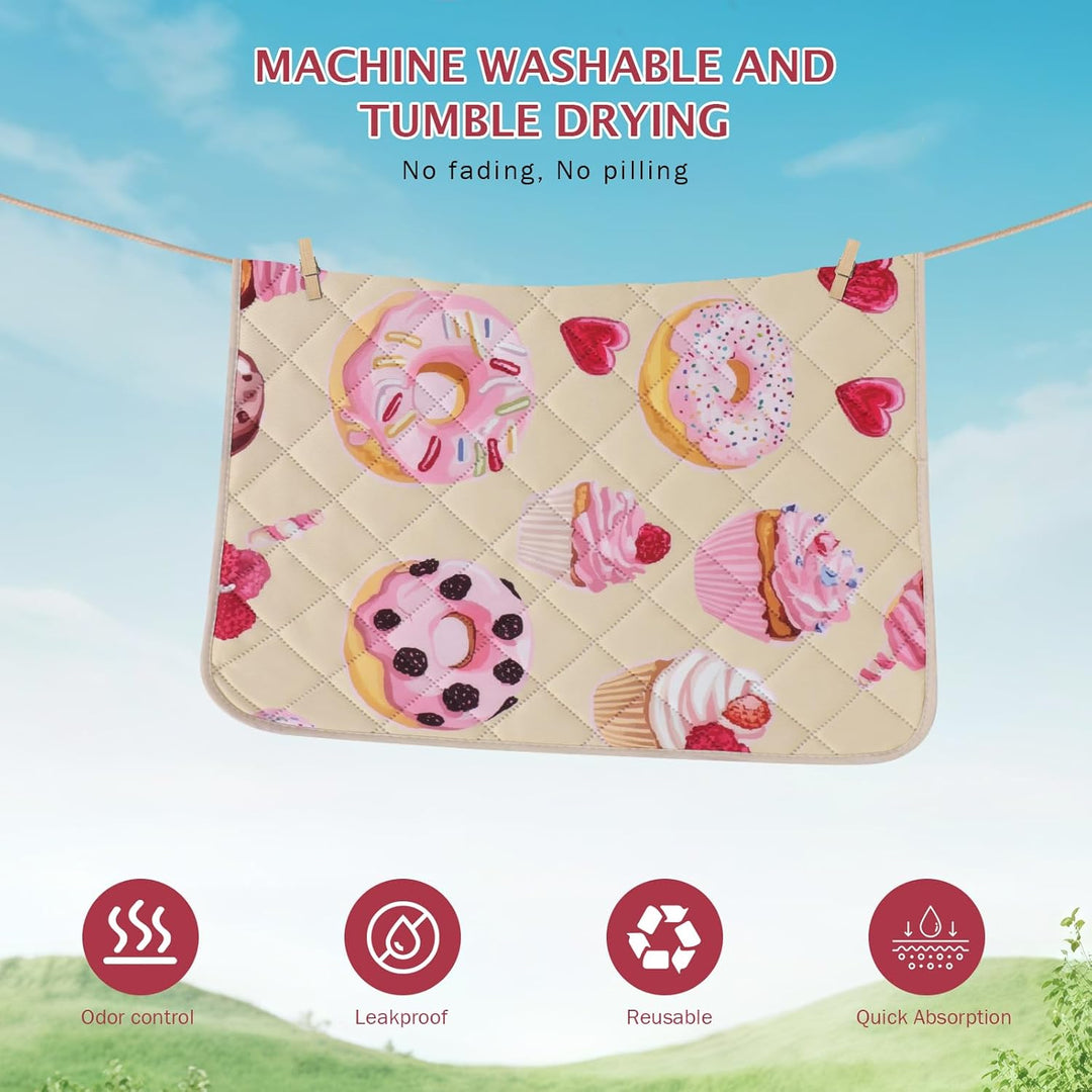 IEUUMLER 2 Stück Welpenunterlagen Waschbar, weich Hunde PIPI matten, Schnell Absorbierend Puppy Pads