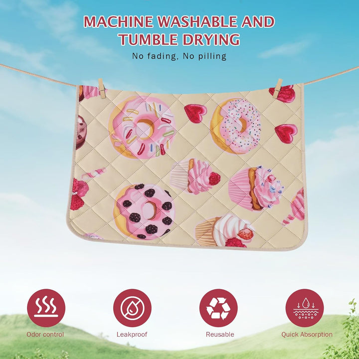 IEUUMLER 2 Stück Welpenunterlagen Waschbar, weich Hunde PIPI matten, Schnell Absorbierend Puppy Pads