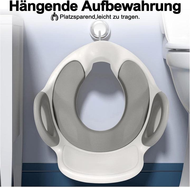 Kinder Toilettensitz Baby Sitz Töpfchentrainer WC Aufsatz Potty Training Toilettentrainer mit Anti-R