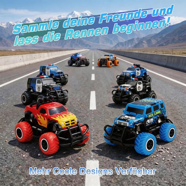 Pup Go Ferngesteuertes Auto Schnell mit Licht für Kinder 3-9 Jahr, Robust Mini RC Auto Offroad Indoo