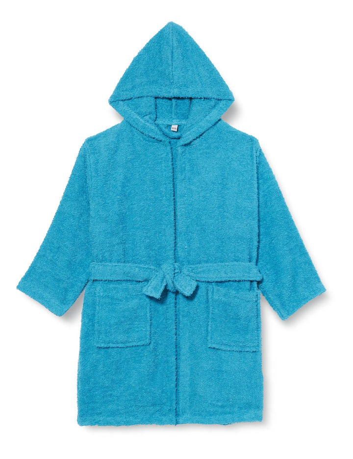 Playshoes Unisex Kinder Kinder Frottee-bademantel Morgenmantel 98-104 Türkis, 98-104 Türkis