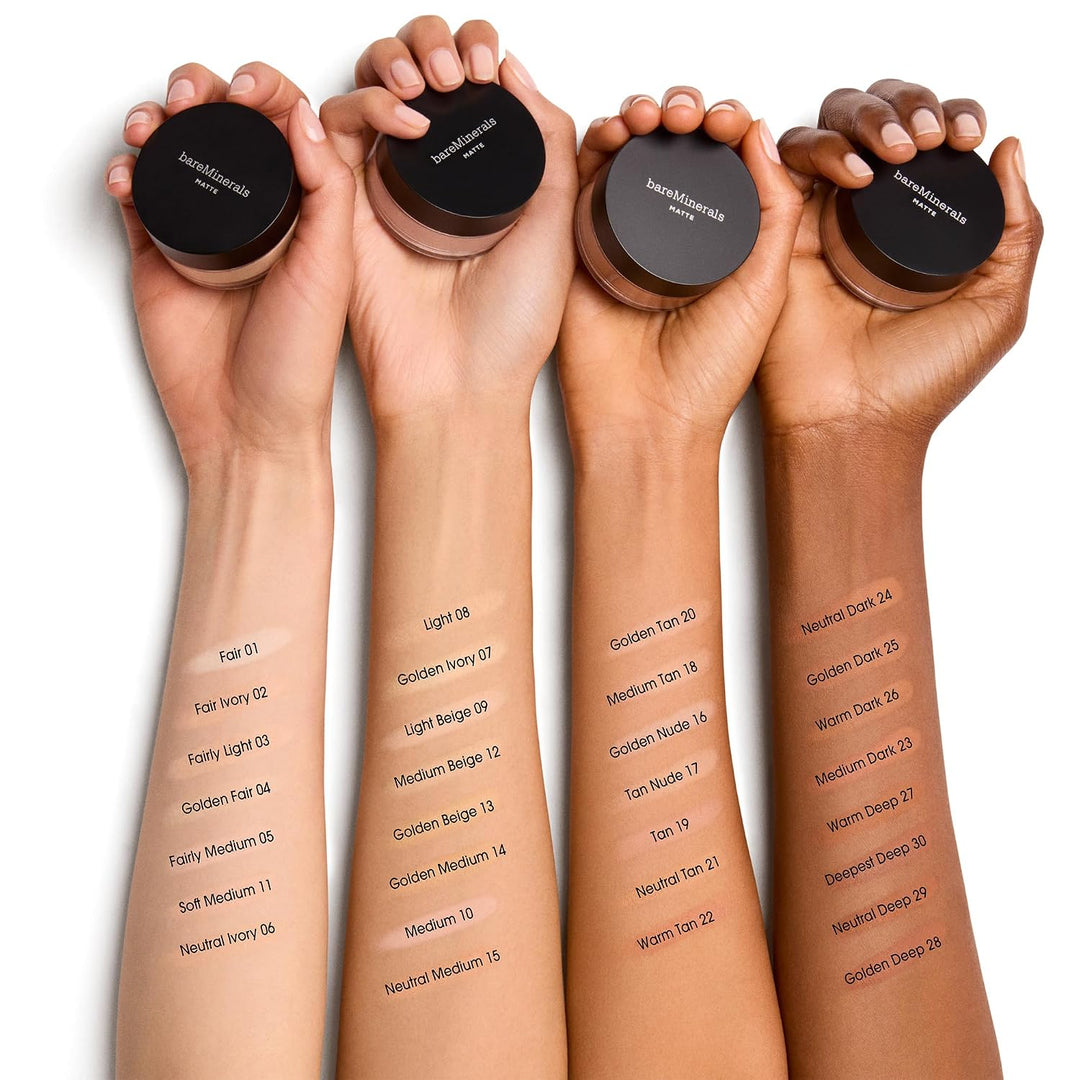 Bare Minerals Matte SPF 15 Mineral Make-up, 08 Light, 30 g Light 30 g (1er Pack), Light 30 g (1er Pa