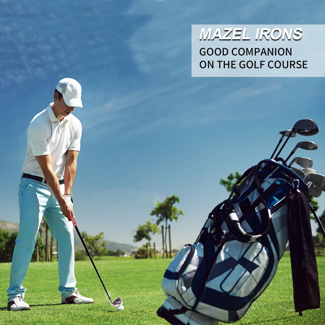 MAZEL WM-X2 Golf Eisen Single1,2,3,4,5,6,7,8,9, P,S, Edelstahl Golf Club Eisen für Männer Rechtshänd