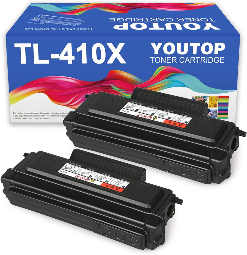YOUTOP 2er Pack TL-410X Schwarz Tonerkartusche für P3018DW M7108DW M7208FDW Laserdrucker 6000 Serite