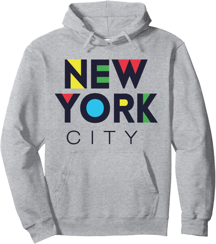 Cool Colorful New York City Illustration Graphic Design Pullover Hoodie