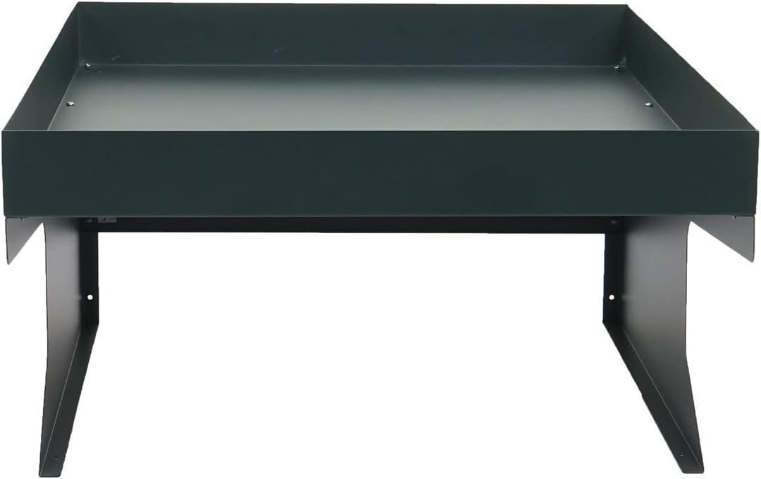 Mendler Mähroboter-Garage mit Pflanzkasten HWC-G60AM, Dach Unterstand für Rasenmäher, Metall 37x60x7