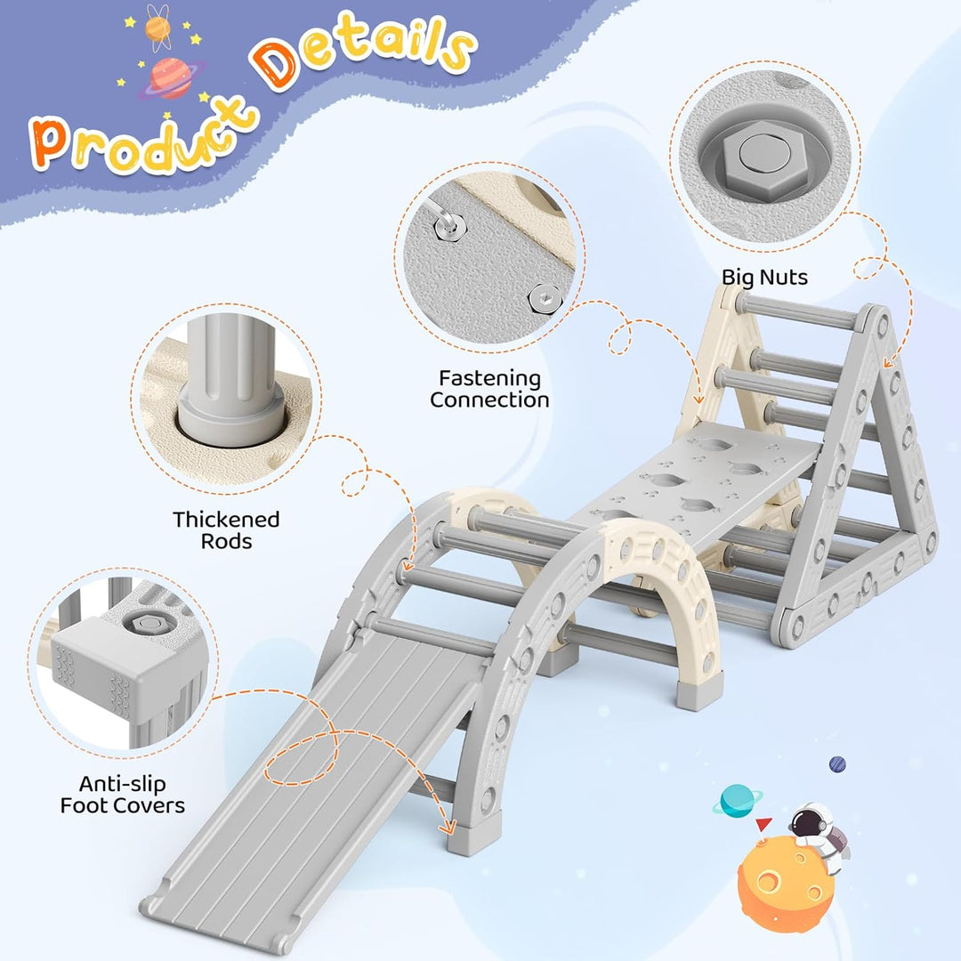 Toddler Klettergerüst, Stativ-Kletterleiter aus Kunststoff, für Kinder, Montessori Outdoor,Indoor-Sp