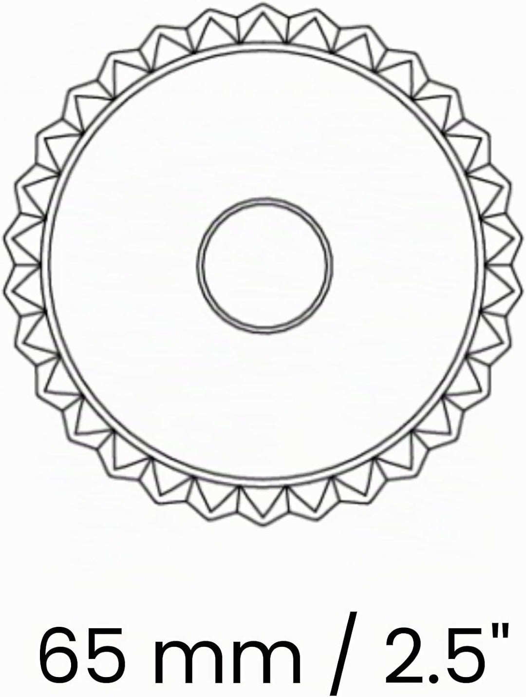 Marcato Ravioli Maker Stempel, Design rund, 6,3 cm, Champagner