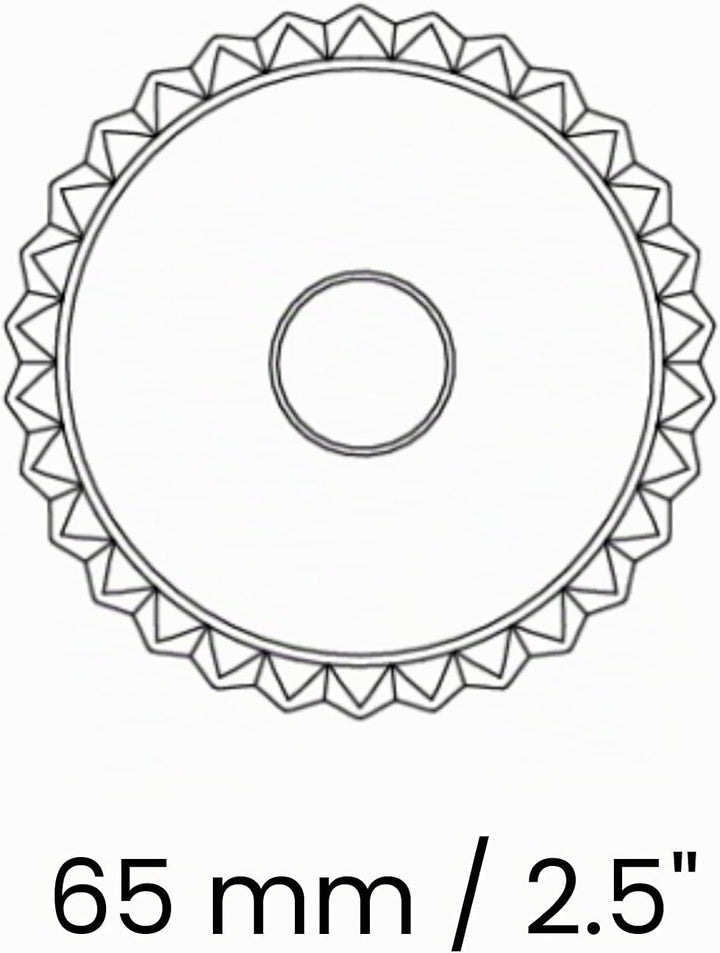 Marcato Ravioli Maker Stempel, Design rund, 6,3 cm, Champagner