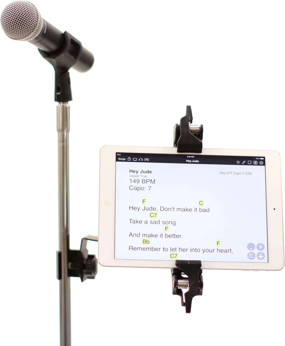 Air Turn MANOS Universal Tablet Halterung mit Seitenhalterung