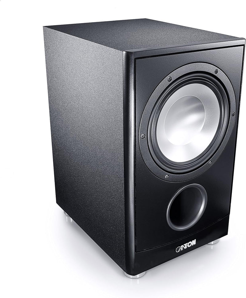 Canton AS 85.3 SC Leistungsstarke Aktiv-Subwoofer (200/280W) schwarz schwarz