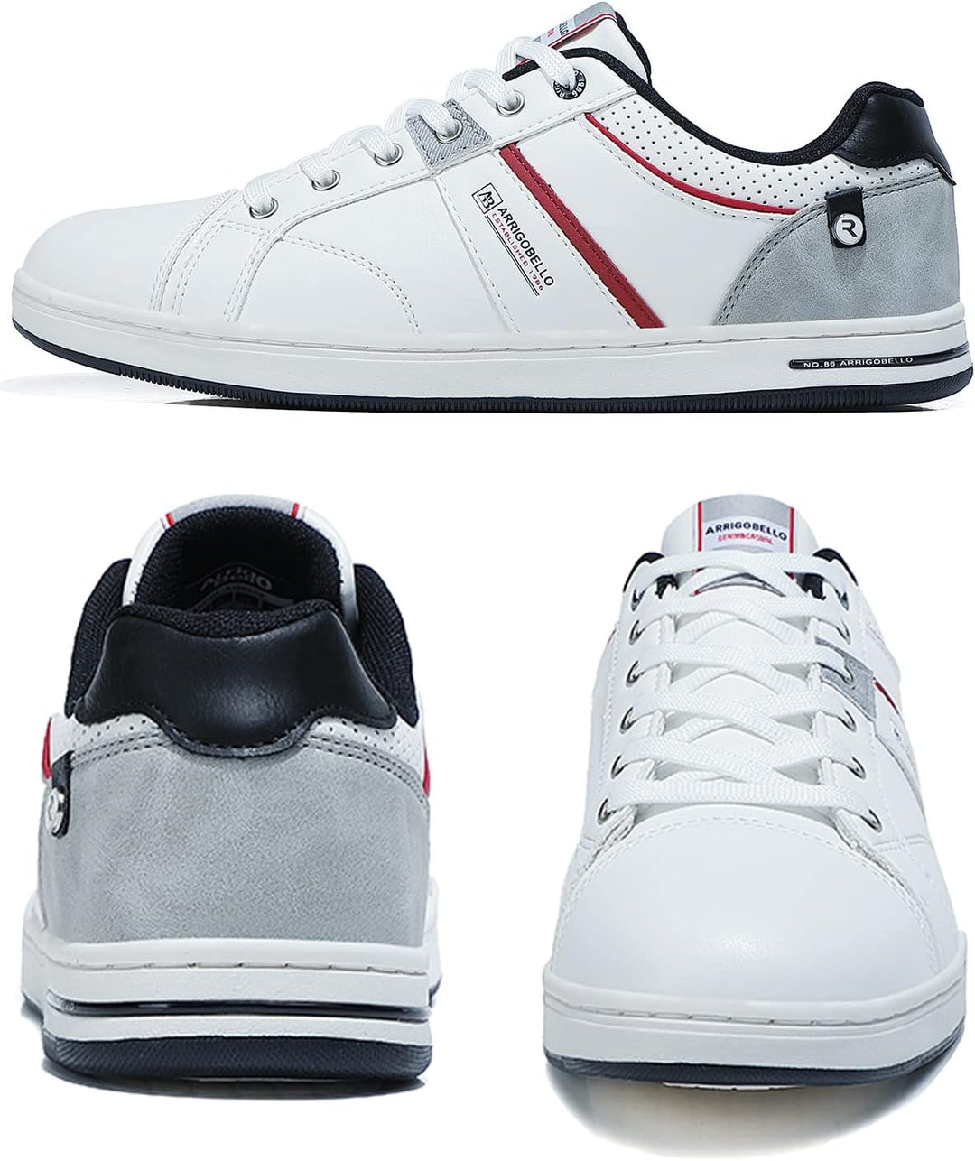 ARRIGO BELLO Herren Freizeitschuhe Schuhe Sneakers Wanderschuhe Leders Laufschuhe Leichtgewicht Outd
