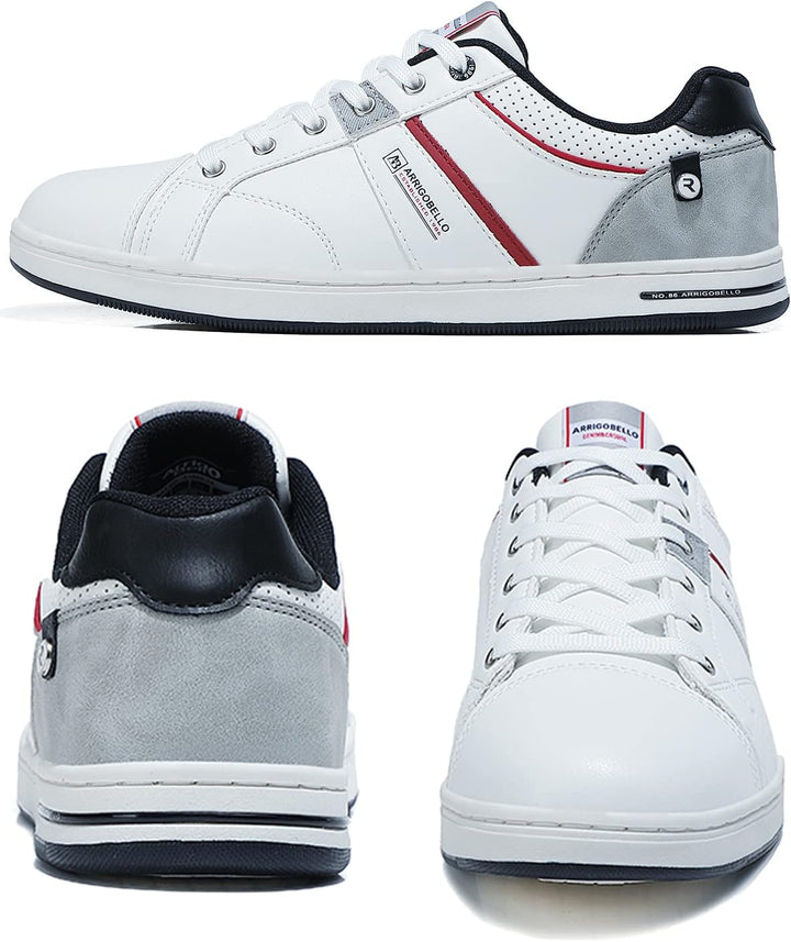 ARRIGO BELLO Herren Freizeitschuhe Schuhe Sneakers Wanderschuhe Leders Laufschuhe Leichtgewicht Outd
