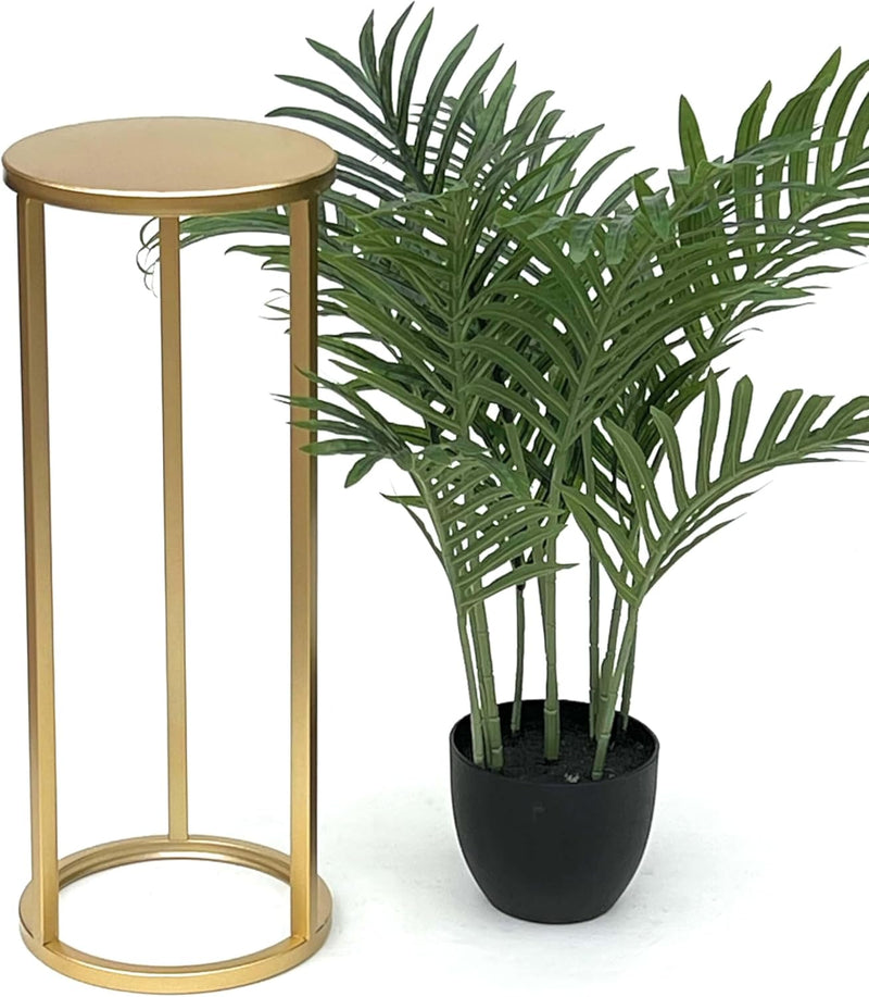 DanDiBo Blumenhocker Metall Gold Rund Blumenständer Beistelltisch 96510 Blumensäule Modern Pflanzens