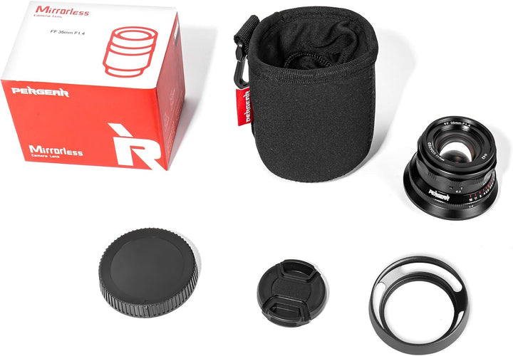 PERGEAR 35mm F1.4 Vollformat-Objektiv mit manuellem Fokus, kompatibel mit spiegellosen Vollformat-L-