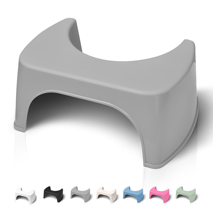 Well Care Toilettenhocker Grau - WC Hocker fur Erwachsene - Klohocker Made in France - Hergestellt a
