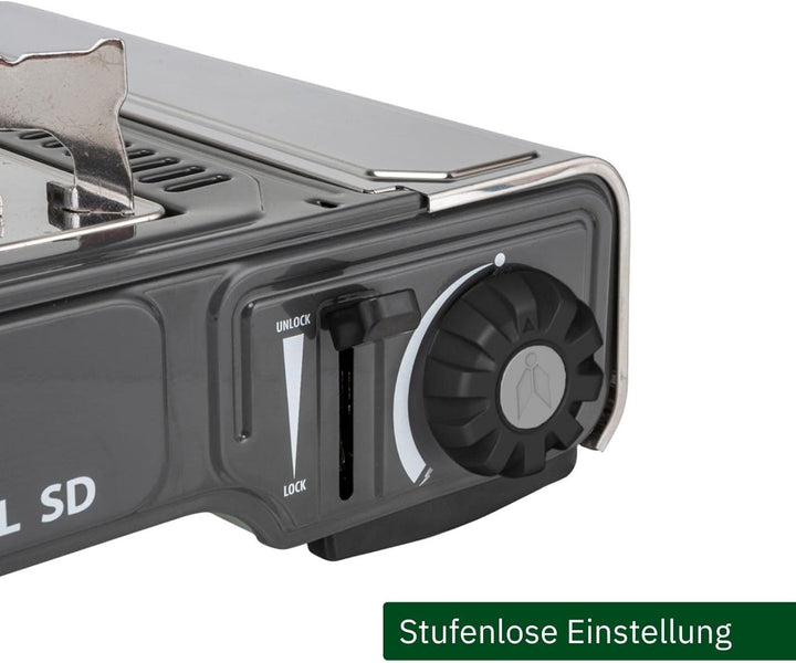 BRUNNER: Gas-Kochplatte Einflammig Outdoor - Mit Piezozündung 2,2 kW - Gasherd Mit Zündsicherung - D